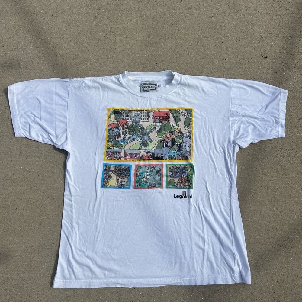 Vintage White Legoland Graphic T-Shirt